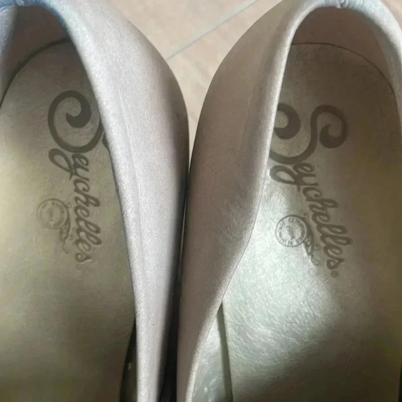 Seychelles Women's Platform Wedge Shoes Wide Cinch Mid Strap Tan Gray Sz 10 - Picture 5 of 8